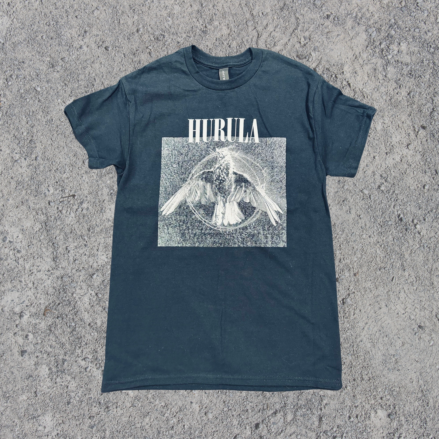 hurula t-shirt svart: fågel bild