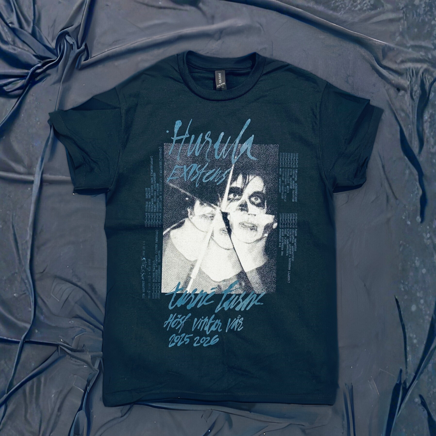 hurula t-shirt svart: existens turné 2025-2026